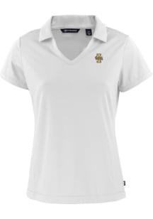 Cutter and Buck Idaho Vandals Womens White Daybreak V Neck Short Sleeve Polo Shirt