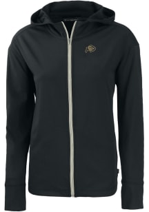 Cutter and Buck Colorado Buffaloes Womens Black Daybreak Light Weight Jacket