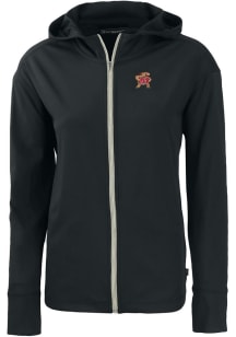 Cutter and Buck Maryland Terrapins Womens Black Daybreak Light Weight Jacket