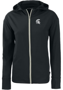 Cutter and Buck Michigan State Spartans Womens Black Daybreak Light Weight Jacket