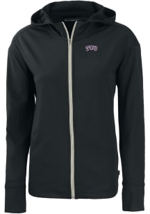 Cutter and Buck TCU Horned Frogs Womens Black Daybreak Light Weight Jacket