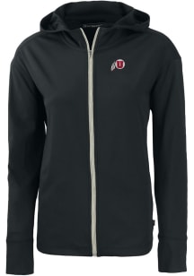 Cutter and Buck Utah Utes Womens Black Daybreak Light Weight Jacket