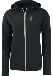 Cutter and Buck Cincinnati Bearcats Womens Black Daybreak Light Weight Jacket