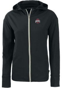 Cutter and Buck Ohio State Buckeyes Womens Black Solid Daybreak Light Weight Jacket