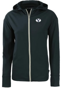 Cutter and Buck BYU Cougars Womens Navy Blue Daybreak Light Weight Jacket