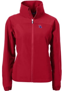 Cutter and Buck Louisiana Tech Bulldogs Womens Cardinal Charter Eco Light Weight Jacket