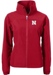 Cutter and Buck Nebraska Cornhuskers Womens Cardinal Charter Eco Light Weight Jacket