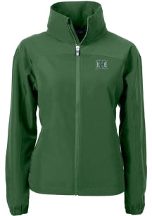 Cutter and Buck Hawaii Warriors Womens Green Charter Eco Light Weight Jacket