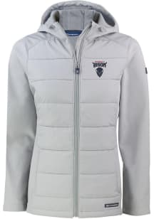 Cutter and Buck Howard Bison Womens Charcoal Evoke Hood Heavy Weight Jacket