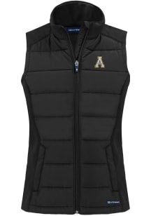 Cutter and Buck Appalachian State Mountaineers Womens Black Evoke Vest