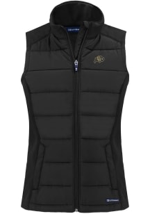 Cutter and Buck Colorado Buffaloes Womens Black Evoke Vest
