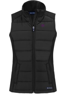 Cutter and Buck K-State Wildcats Womens Black Evoke Vest