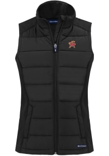 Cutter and Buck Maryland Terrapins Womens Black Evoke Vest