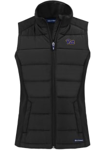 Cutter and Buck Pitt Panthers Womens Black Evoke Vest