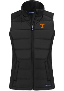 Cutter and Buck Tennessee Volunteers Womens Black Evoke Vest