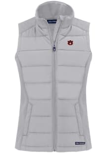 Cutter and Buck Auburn Tigers Womens Charcoal Evoke Vest