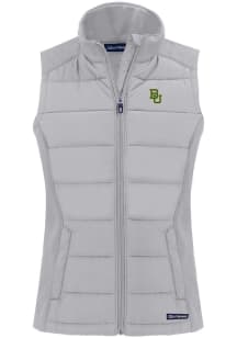 Cutter and Buck Baylor Bears Womens Charcoal Evoke Vest
