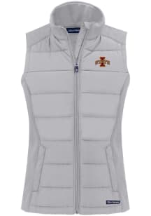 Cutter and Buck Iowa State Cyclones Womens Charcoal Evoke Vest