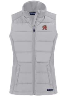 Cutter and Buck Maryland Terrapins Womens Charcoal Evoke Vest
