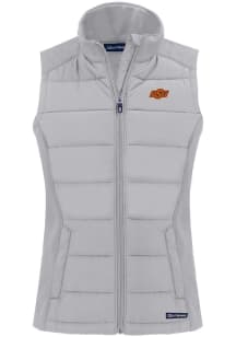 Cutter and Buck Oklahoma State Cowboys Womens Charcoal Evoke Vest