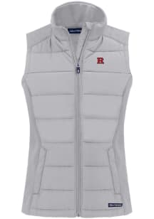 Cutter and Buck Rutgers Scarlet Knights Womens Charcoal Evoke Vest