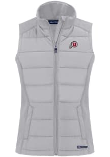 Cutter and Buck Utah Utes Womens Charcoal Evoke Vest