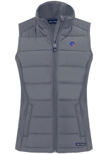 Cutter and Buck Boise State Broncos Womens Grey Evoke Vest