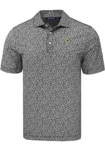 Cutter and Buck Green Bay Packers Black Pike Flora Big and Tall Polo