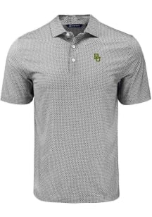 Cutter and Buck Baylor Bears Black Pike Diamond Dot Big and Tall Polo