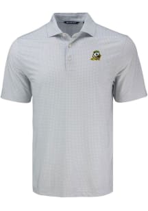 Cutter and Buck Oregon Ducks Grey Pike Diamond Dot Big and Tall Polo