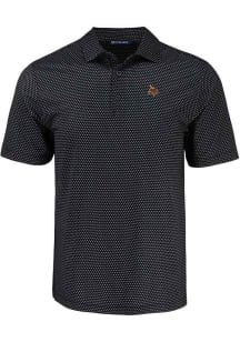 Cutter and Buck Texas State Bobcats Black Shadow Check Big and Tall Polo
