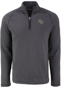 Cutter and Buck UCF Knights Mens Black Pehastin Long Sleeve Qtr Zip Pullover
