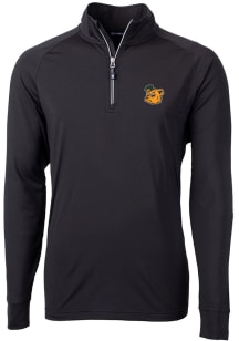 Cutter and Buck Baylor Bears Mens Black Adapt Stretch Long Sleeve Qtr Zip Pullover
