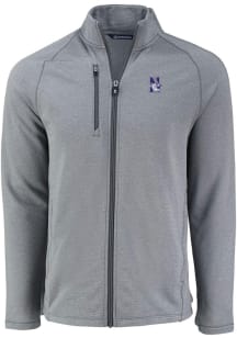 Cutter and Buck Northwestern Wildcats Mens Grey Pehastin Light Weight Jacket