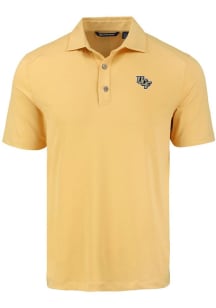Cutter and Buck UCF Knights Mens Gold Forge Recycled Short Sleeve Polo