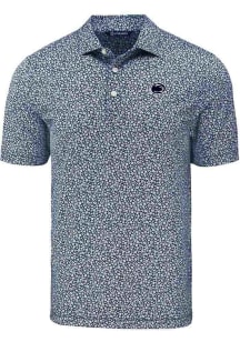 Cutter and Buck Penn State Nittany Lions Mens Navy Blue Pike Flora Short Sleeve Polo