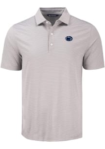 Cutter and Buck Penn State Nittany Lions Mens Grey Forge Eco Fine Line Short Sleeve Polo