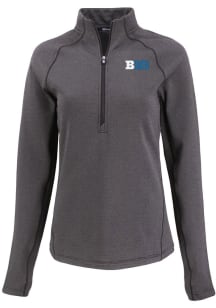 Cutter and Buck Big Ten Womens Black Pehastin Qtr Zip