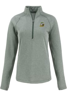 Cutter and Buck Oregon Ducks Womens Green Pehastin Qtr Zip