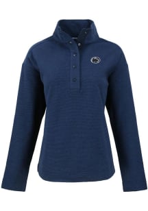 Cutter and Buck Penn State Nittany Lions Womens Navy Blue Hunts Point Qtr Zip