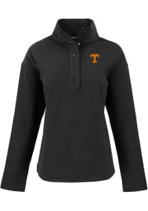 Cutter and Buck Tennessee Volunteers Womens Black Hunts Point Qtr Zip