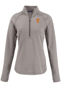 Cutter and Buck Tennessee Volunteers Womens Grey Pehastin Qtr Zip