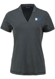 Cutter and Buck Big Ten Womens Black Forge Short Sleeve T-Shirt