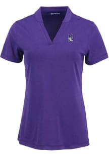 Cutter and Buck Northwestern Wildcats Womens Purple Forge Short Sleeve T-Shirt