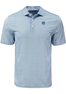 Cutter and Buck North Carolina Tar Heels Navy Blue Alumni Pike Diamond Dot Big and Tall Polo