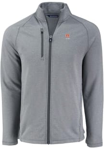 Cutter and Buck Auburn Tigers Mens Grey Alumni Pehastin Light Weight Jacket