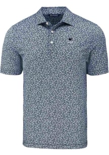 Cutter and Buck Penn State Nittany Lions Mens Navy Blue Alumni Pike Flora Short Sleeve Polo