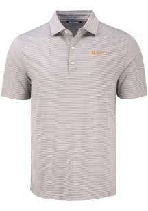 Cutter and Buck Tennessee Volunteers Mens Grey Alumni Forge Eco Fine Line Short Sleeve Polo
