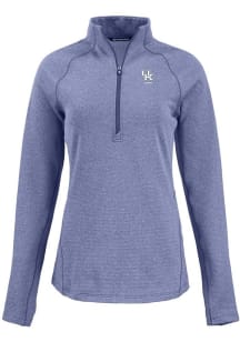 Cutter and Buck Kentucky Wildcats Womens Blue Alumni Pehastin Qtr Zip