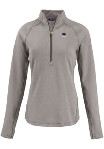 Cutter and Buck Penn State Nittany Lions Womens Grey Alumni Pehastin Qtr Zip